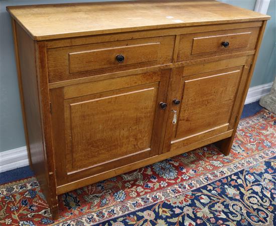 A Gordon Russell Ltd, Broadway, Worcestershire plain oak sideboard, W. 122cm